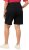 Ulla Popken Basic Denim Mandy Bermuda Shorts Black - Traperice & Hlače u Velikim Veličinama – Plus Size - 