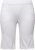 Ulla Popken Frayed Hemline Elastic Waistband Bermuda Shorts Snow White - Traperice & Hlače u Velikim Veličinama – Plus Size - 