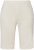 Ulla Popken Frayed Hemline Elastic Waistband Bermuda Shorts White - Traperice & Hlače u Velikim Veličinama – Plus Size - 
