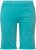 Ulla Popken Frayed Hemline Elastic Waistband Bermuda Shorts Bright Turquoise - Traperice & Hlače u Velikim Veličinama – Plus Size - 
