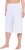 Ulla Popken Wide Leg Flared Bermuda Shorts White - Traperice & Hlače u Velikim Veličinama – Plus Size - 