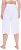 Ulla Popken Wide Leg Flared Bermuda Shorts White - Traperice & Hlače u Velikim Veličinama – Plus Size - 