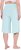Ulla Popken Wide Leg Flared Bermuda Shorts Blue - Traperice & Hlače u Velikim Veličinama – Plus Size - 