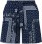 Ulla Popken Paisley Pull On Shorts Blue - Traperice & Hlače u Velikim Veličinama – Plus Size - 