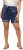 Ulla Popken Paisley Pull On Shorts Blue - Traperice & Hlače u Velikim Veličinama – Plus Size - 