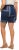 Ulla Popken Paisley Pull On Shorts Blue - Traperice & Hlače u Velikim Veličinama – Plus Size - 