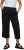 Ulla Popken Cropped Ruby Fit Pants Black - Traperice & Hlače u Velikim Veličinama – Plus Size - 