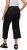 Ulla Popken Cropped Ruby Fit Pants Black - Traperice & Hlače u Velikim Veličinama – Plus Size - 