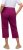 Ulla Popken Cropped Ruby Fit Pants Magnolia Red - Traperice & Hlače u Velikim Veličinama – Plus Size - 