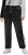Ulla Popken Side Stripe Stretch Fit Boyfriend Jeans Black - Traperice & Hlače u Velikim Veličinama – Plus Size - 