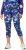 Ulla Popken Neon Bubble Quick Dry Leggings Blue - Traperice & Hlače u Velikim Veličinama – Plus Size - 