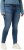 Ulla Popken Textured Stripe Sarah Slim Fit Jeans Blue - Traperice & Hlače u Velikim Veličinama – Plus Size - 