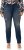 Ulla Popken Sammy Destroy 5 Pocket Jeans Blue Denim - Traperice & Hlače u Velikim Veličinama – Plus Size - 