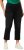 Ulla Popken Sienna Crop Stretch Jeans Black - Traperice & Hlače u Velikim Veličinama – Plus Size - 