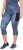 Ulla Popken Quick Dry Cropped Geometric Print Leggings Grey - Traperice & Hlače u Velikim Veličinama – Plus Size - 