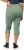 Ulla Popken Stretch Fit Raw Hem Moss Green - Traperice & Hlače u Velikim Veličinama – Plus Size - 
