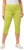 Ulla Popken Stretch Fit Raw Hem Capris Pistachio - Traperice & Hlače u Velikim Veličinama – Plus Size - 