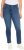 Ulla Popken Fringed Hem Stretch Fit Jeans Denim Blue - Traperice & Hlače u Velikim Veličinama – Plus Size - 