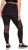 Ulla Popken Mesh Panel Leggings Black - Traperice & Hlače u Velikim Veličinama – Plus Size - 