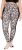 Ulla Popken Leopard Print Quick Drying Leggings Black - Traperice & Hlače u Velikim Veličinama – Plus Size - 