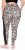 Ulla Popken Leopard Print Quick Drying Leggings Black - Traperice & Hlače u Velikim Veličinama – Plus Size - 
