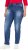 Ulla Popken Tapered Leg Lightly Distressed Jeans Denim Blue - Traperice & Hlače u Velikim Veličinama – Plus Size - 