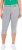 Ulla Popken Denim Fringed Hem Capris Grey - Traperice & Hlače u Velikim Veličinama – Plus Size - 