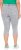 Ulla Popken Denim Fringed Hem Capris Grey - Traperice & Hlače u Velikim Veličinama – Plus Size - 