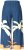 Ulla Popken Abstract Landscape Elastic Waist Palazzo Pants Blue - Traperice & Hlače u Velikim Veličinama – Plus Size - 