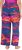 Ulla Popken Abstract Sunset Elastic Waist Palazzo Pants Orange - Traperice & Hlače u Velikim Veličinama – Plus Size - 