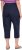 Ulla Popken Stretch Fit Paper Bag Culottes Navy - Traperice & Hlače u Velikim Veličinama – Plus Size - 