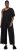 Ulla Popken Asymmetric Lace Panel Jumpsuit Black - Traperice & Hlače u Velikim Veličinama – Plus Size - 