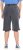 Ulla Popken Indigo Dyed Elastic Waist Jersey Shorts Black - Traperice & Hlače u Velikim Veličinama – Plus Size - 