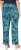 Ulla Popken Tropical Leaf Print Elastic Waist Pants Blue - Traperice & Hlače u Velikim Veličinama – Plus Size - 