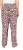 Ulla Popken Leopard Print Elastic Waist Pants White - Traperice & Hlače u Velikim Veličinama – Plus Size - 
