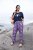 Ulla Popken Seashell Print Elastic Waist Pants Blue - Traperice & Hlače u Velikim Veličinama – Plus Size - 