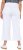 Ulla Popken Wide Leg Twill Mary Fit Culottes White - Traperice & Hlače u Velikim Veličinama – Plus Size - 
