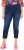 Ulla Popken Cropped Denim Look Stretch Fit Leggings Denim Blue - Traperice & Hlače u Velikim Veličinama – Plus Size - 