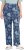 Ulla Popken Patchwork Paisley Elastic Waist Pants Blue - Traperice & Hlače u Velikim Veličinama – Plus Size - 