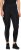 Ulla Popken Cargo Pocket Fleece Lined Sports Leggings Black - Traperice & Hlače u Velikim Veličinama – Plus Size - 