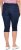 Ulla Popken Denim Elastic Waist Capres Blue - Traperice & Hlače u Velikim Veličinama – Plus Size - 