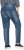Ulla Popken Decorative Seam Stretch Fit Boyfriend Jeans Blue - Traperice & Hlače u Velikim Veličinama – Plus Size - 