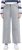 Ulla Popken Embroidered Wide Leg Fringed Hem Jeans Grey - Traperice & Hlače u Velikim Veličinama – Plus Size - 