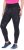 Ulla Popken Quick Drying Flower Print Leggings Black - Traperice & Hlače u Velikim Veličinama – Plus Size - 