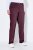 Ulla Popken Thermal Stretch Fit Mony Pants Aubergine - Traperice & Hlače u Velikim Veličinama – Plus Size - 