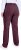 Ulla Popken Thermal Stretch Fit Mony Pants Aubergine - Traperice & Hlače u Velikim Veličinama – Plus Size - 