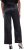 Ulla Popken Rhinestone Detail Comfort Waist Pants Black - Traperice & Hlače u Velikim Veličinama – Plus Size - 