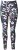 Ulla Popken Quick Drying Botanical Print Sport Leggings Black - Traperice & Hlače u Velikim Veličinama – Plus Size - 