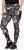 Ulla Popken Abstract Print Quick Dry Sports Leggings Black - Traperice & Hlače u Velikim Veličinama – Plus Size - 