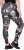 Ulla Popken Abstract Print Quick Dry Sports Leggings Black - Traperice & Hlače u Velikim Veličinama – Plus Size - 